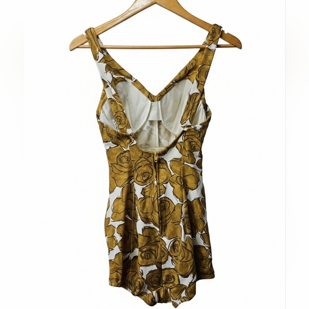 Vintage 60s Rose Marie Reid Floral Pinup Bathing Suit Sz 12 Womens (Small) - Picture 2 of 14